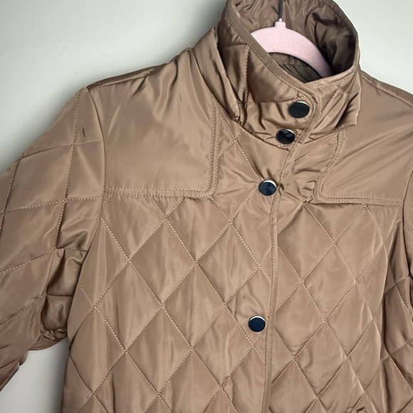 Coldwater Creek Brown Quilted Puffer Jacket - Picture 3 of 4